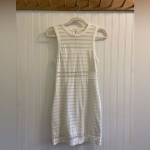 Silence + Noise Urban Outfitters Striped Mesh Bodycon Y2K Dress Small